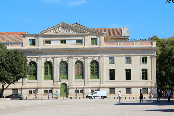 Courthouse beside Arena of Nîmes. Nimes, France.