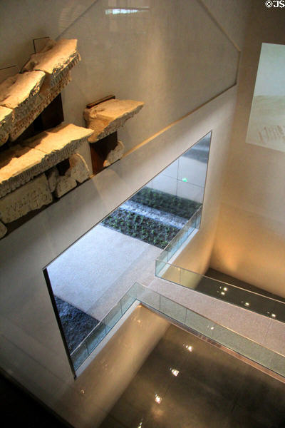 Interior architecture at Musée de la Romanité. Nimes, France.