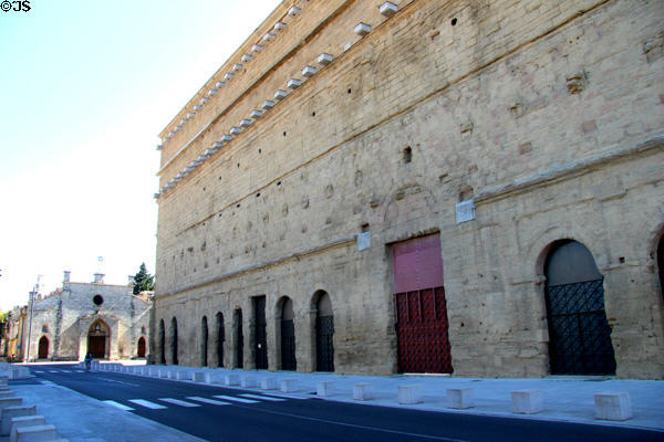 Roman Theatre of Orange (1stC CE) one of best-preserved theaters from antiquity. Orange, France.