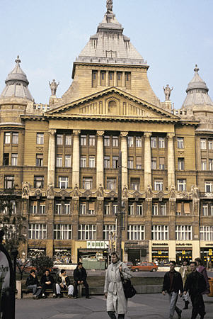 Building on Deák Tér, Budapest. Hungary.