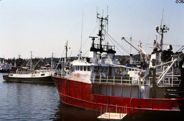 Boats moored at Killybegs Port. Ireland.