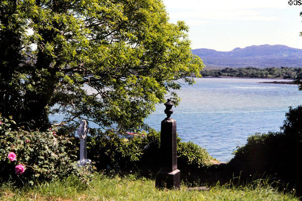 Gravestones at Doe Castle. Ireland.
