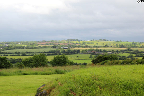 View from top of Knowth. Ireland.