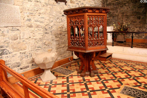 Hill of Tara church interior. Ireland.