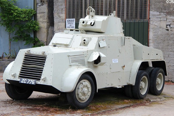 Armored gun tractor used by Irish Defense Forces at National Transport Museum. Howth, Ireland.