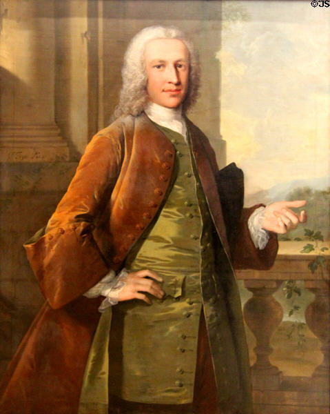 Sir Charles Kemys-Tynte, Bt portrait (c1739) by Thomas Frye at National Gallery of Ireland. Dublin, Ireland.