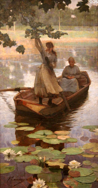 Return from Market painting (1884) by John Lavery at National Gallery of Ireland. Dublin, Ireland.