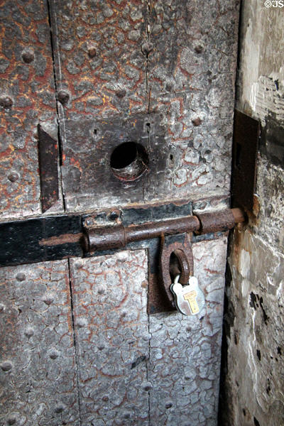 Cell door at Kilmainham Gaol. Dublin, Ireland.