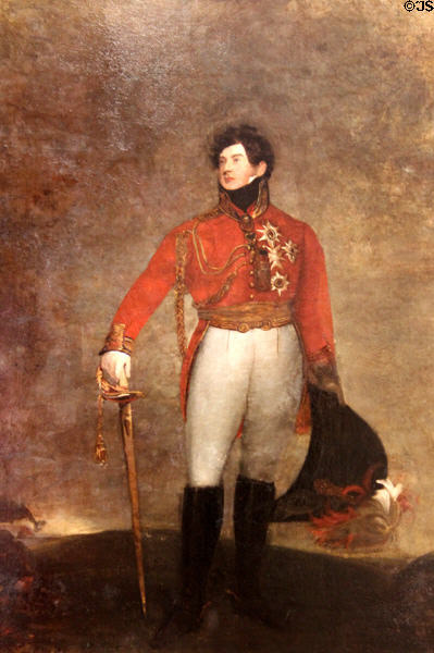 Portrait of King George IV at Dublin Castle. Dublin, Ireland.