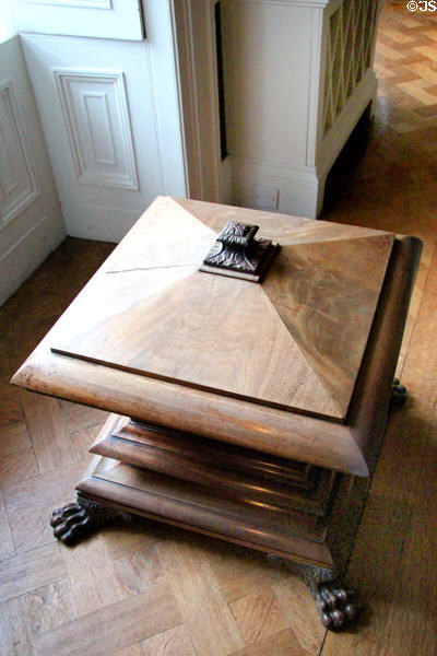 Cellaret wine cooler in dining room at Emo Court. Ireland.