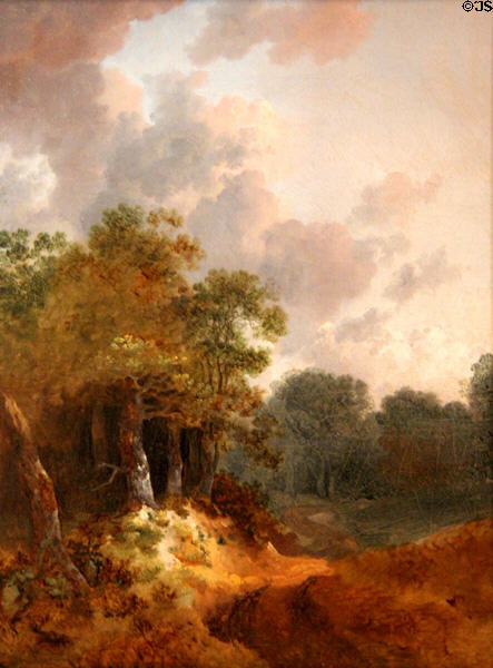 Forest painting by Thomas Gainsborough at Russborough House. Ireland.