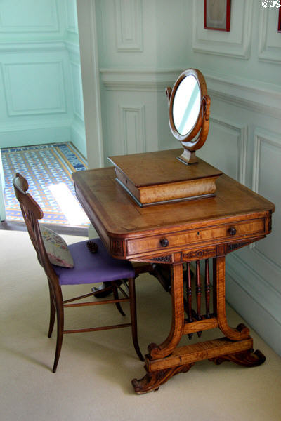 Dressing table with harp-like legs at Russborough House. Ireland.