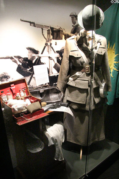 Objects reflecting rise of Irish Republicanism (19thC-1914) at GPO Museum. Dublin, Ireland.