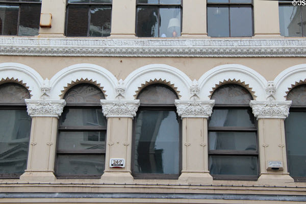 Commercial building with Irish kings & themes (24 Grafton St.). Dublin, Ireland.