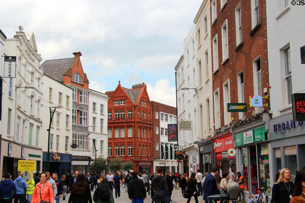 View of Grafton Street. Dublin, Ireland.