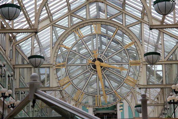 Giant clock in Stephen's Green Shopping Centre. Dublin, Ireland.