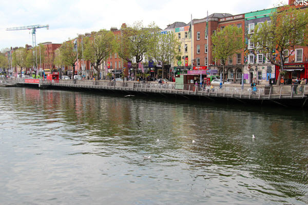 Bachelors Walk west of O'Connell Street bridge. Dublin, Ireland.