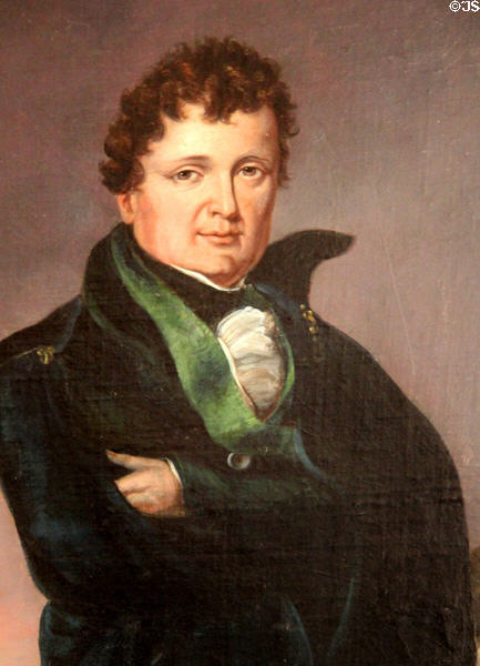 Detail of portrait of Daniel O'Connell MP by Patrick Joseph Haverty at Derrynane House. Ireland.