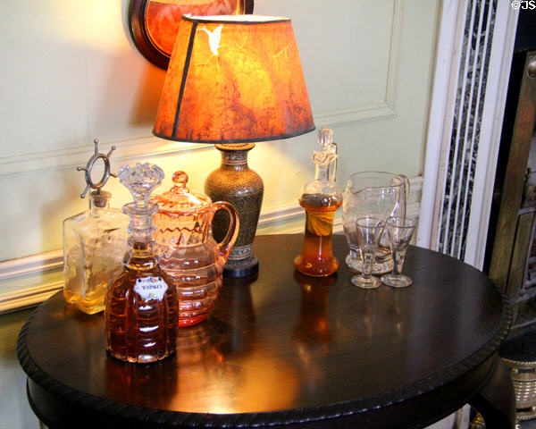 Side table in parlor at Strokestown Park. Vesnoy, Ireland.