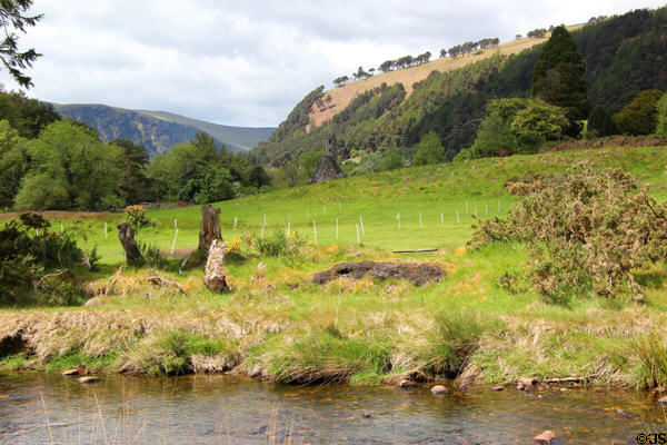 Landscape of Glendalough. Ireland.