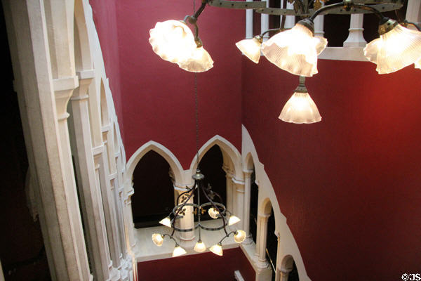 Moorish staircase at Kilkenny Castle. Ireland.