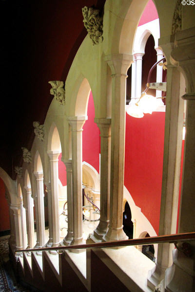 Moorish staircase at Kilkenny Castle. Ireland.