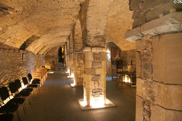 Choristers' Hall & Mayor's Wine Vault surviving part of Medieval deanery (1270-86) at Museum of Treasures. Waterford, Ireland.