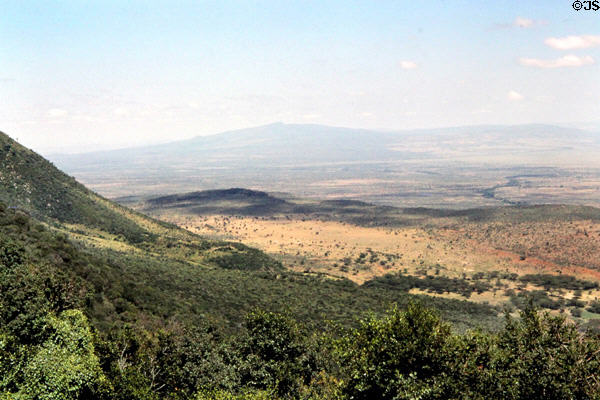 Landscape of Great Rift Valley, North of Nairobi. Kenya.
