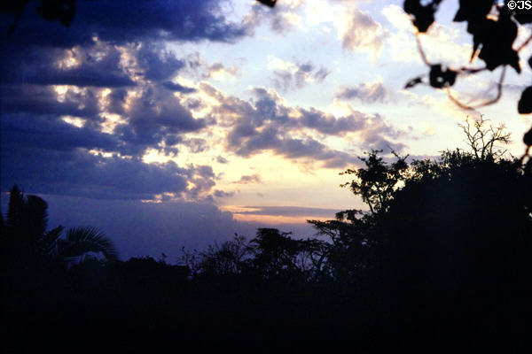 Dusk north of Nairobi. Kenya.