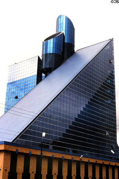 Pyramidal highrise on Capital Hill in Nairobi. Kenya.
