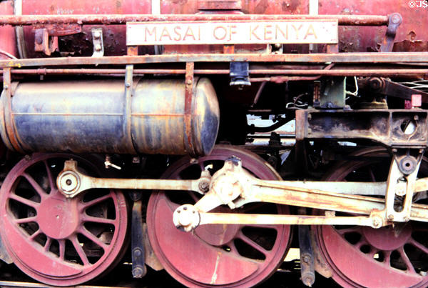 Steam engine 2921 "Masai of Kenya" at Railway Museum in Nairobi. Kenya.