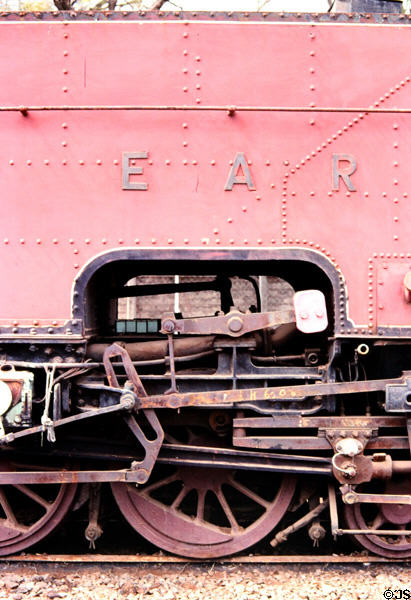 Locomotive with insignia of East African Railway at Railway Museum in Nairobi. Kenya.