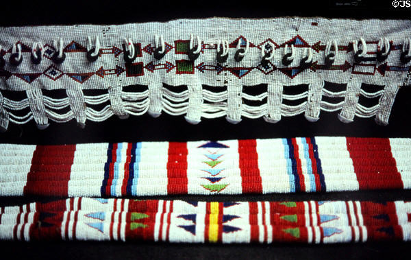 Beadwork in ethnographic collection of National Museum in Nairobi. Kenya.