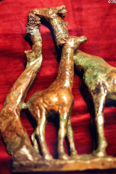 Stone carving of a giraffes in a jewelry store in Nairobi. Kenya.