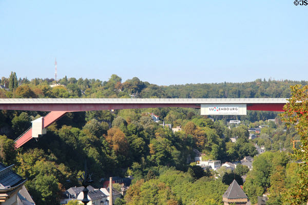 G.D. Charlotte elevated highway bridge. Luxembourg, Luxembourg.
