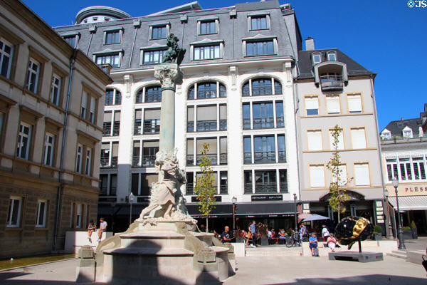Place d'Armes in historic core of city. Luxembourg, Luxembourg.
