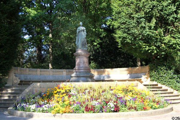 Amalie Von Sachsen-Weimar-Eisenach monument in Municipal Park. Luxembourg, Luxembourg.