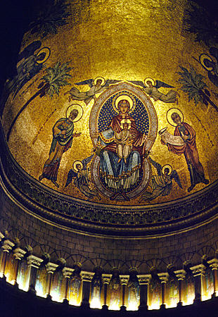 Ceiling of Monaco Cathedral. Monaco.