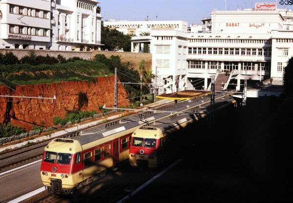 Rail station in Rabat. Rabat, Morocco.