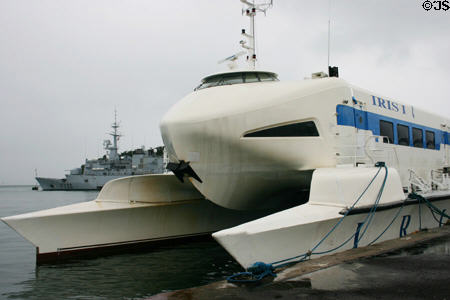 Iris I high-speed catamaran. Fort de France, Martinique.
