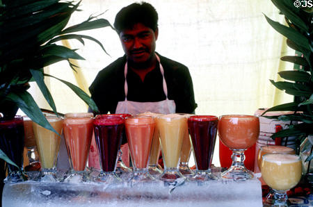 Drink vendor. Mexico City, Mexico.
