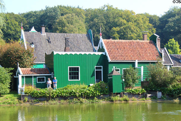 Village houses at Arnhem Openlucht Museum. Arnhem, Netherlands.