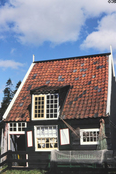 Shingled cottage in Netherlands Open Air Museum. Arnhem, Netherlands.