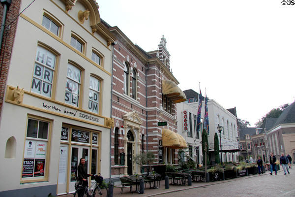 Streetscape in town center. Zwolle, Netherlands.