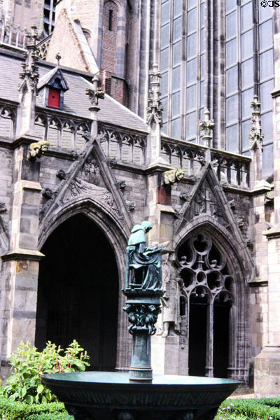 Utrecht Cathedral cloister. Utrecht, Netherlands.