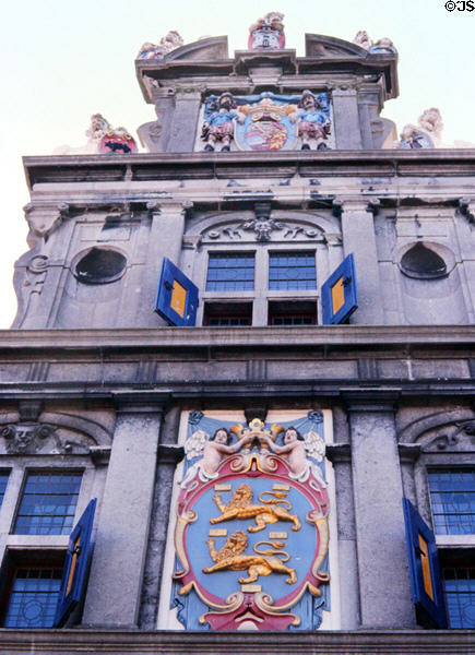 The sculptural architecture of the Westfries Museum (formerly local Hoorn assembly hall). Hoorn, Netherlands.