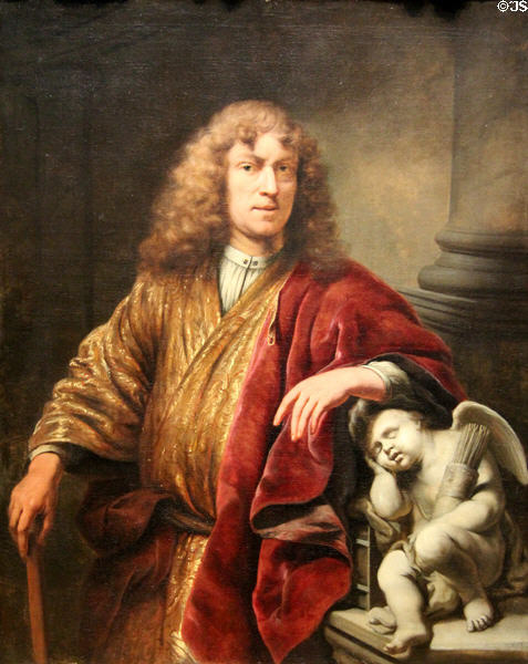 Self-portrait (c1669) by Ferdinand Bol at Rijksmuseum. Amsterdam, NL.