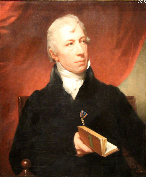 Portrait of Cornelis Apostool, First Director of Rijksmuseum (c1816) by Charles Howard Hodge at Rijksmuseum. Amsterdam, NL.