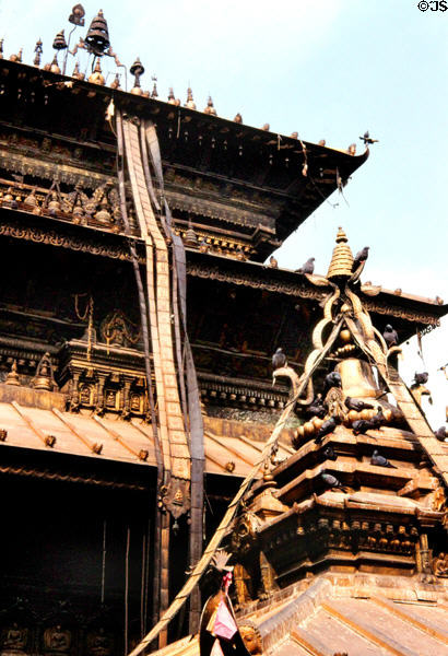 Temple in Durbar Square, Patan (Lalitpur), Katmandu. Nepal.