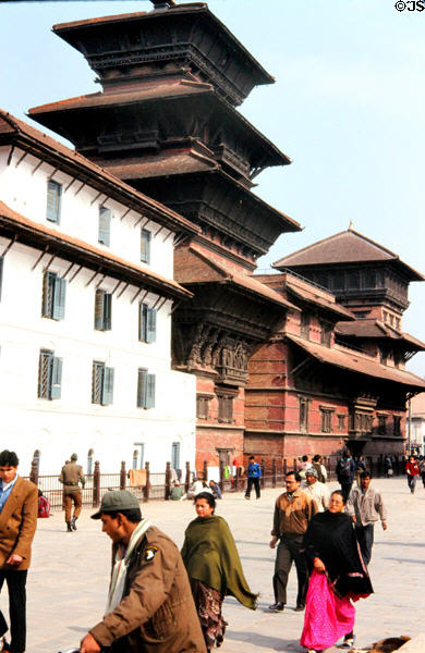 Palace in Basantapur Square, Durbar Square, Katmandu. Nepal.